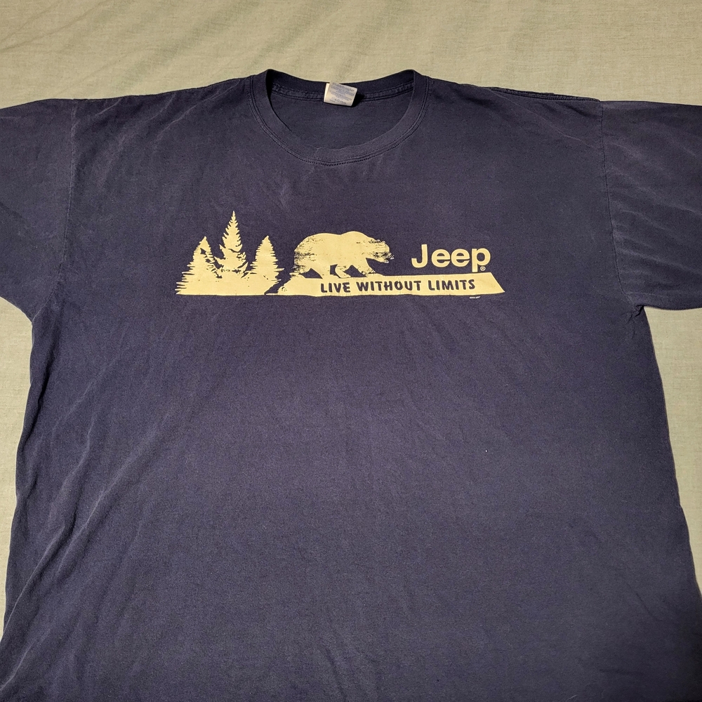Jeep Men's Dark Blue Adventure Graphic Tee